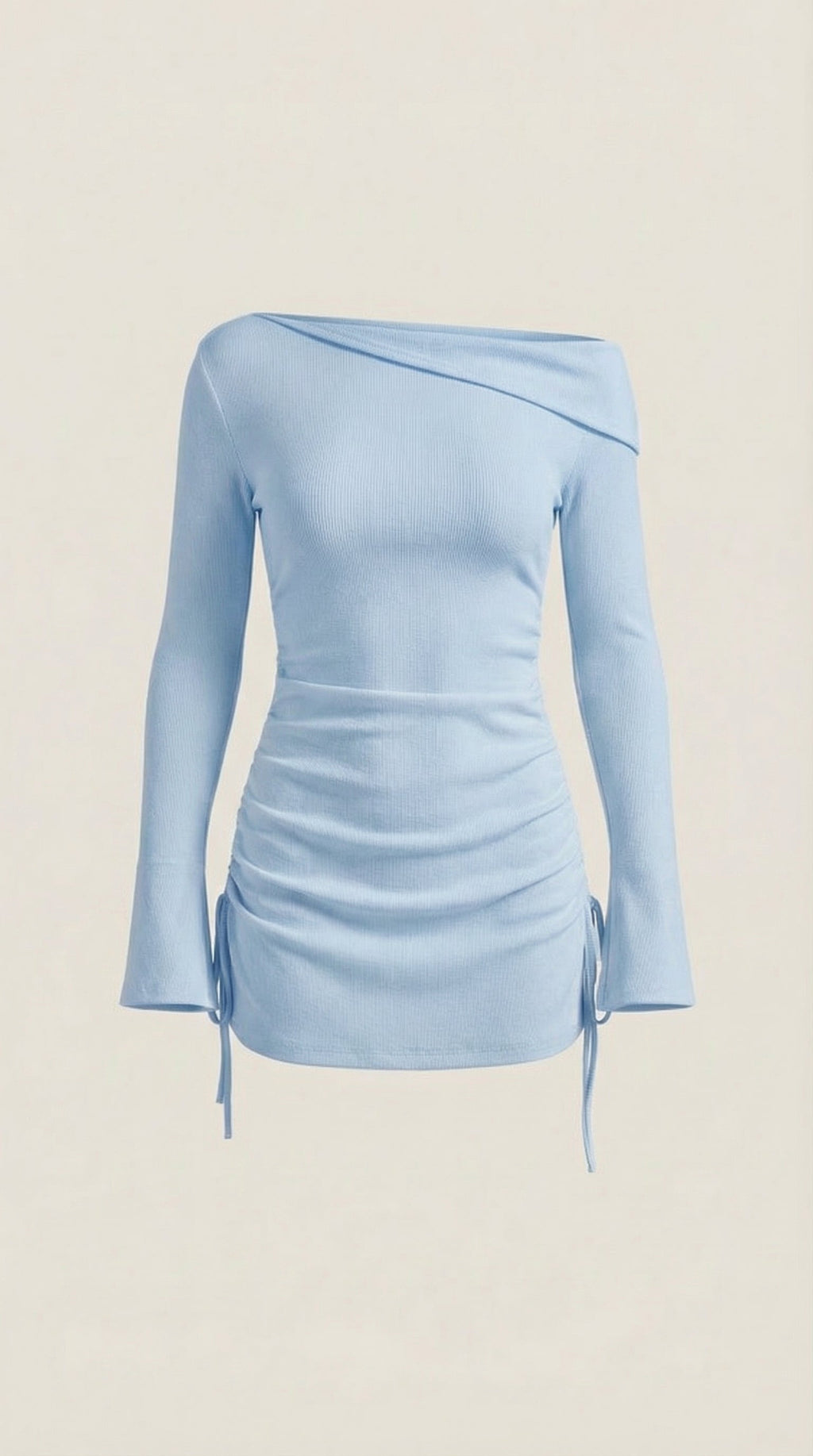 Vestido Mini Acampanado Sin Mangas de Elle