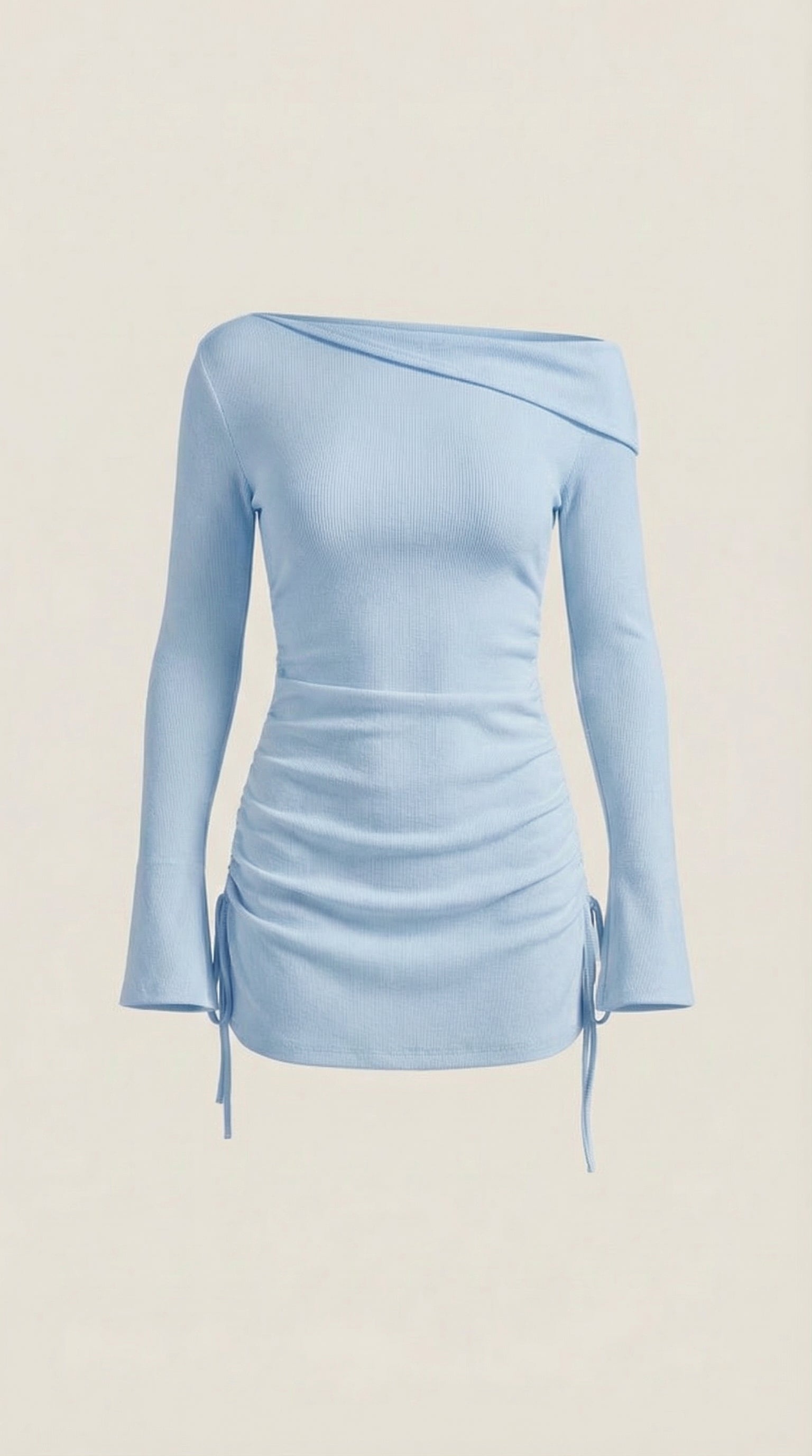 Vestido Mini Acampanado Sin Mangas de Elle
