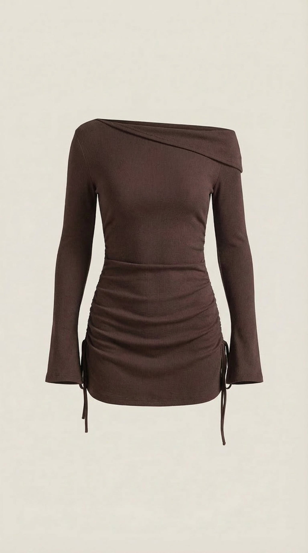 Vestido Mini Acampanado Sin Mangas de Elle