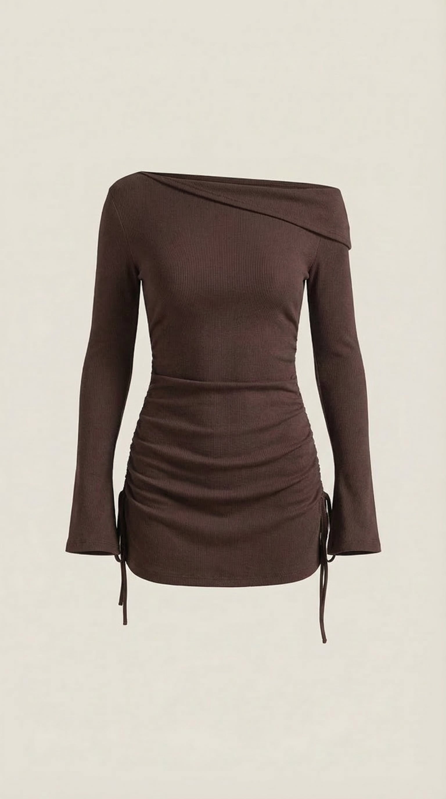 Vestido Mini Acampanado Sin Mangas de Elle