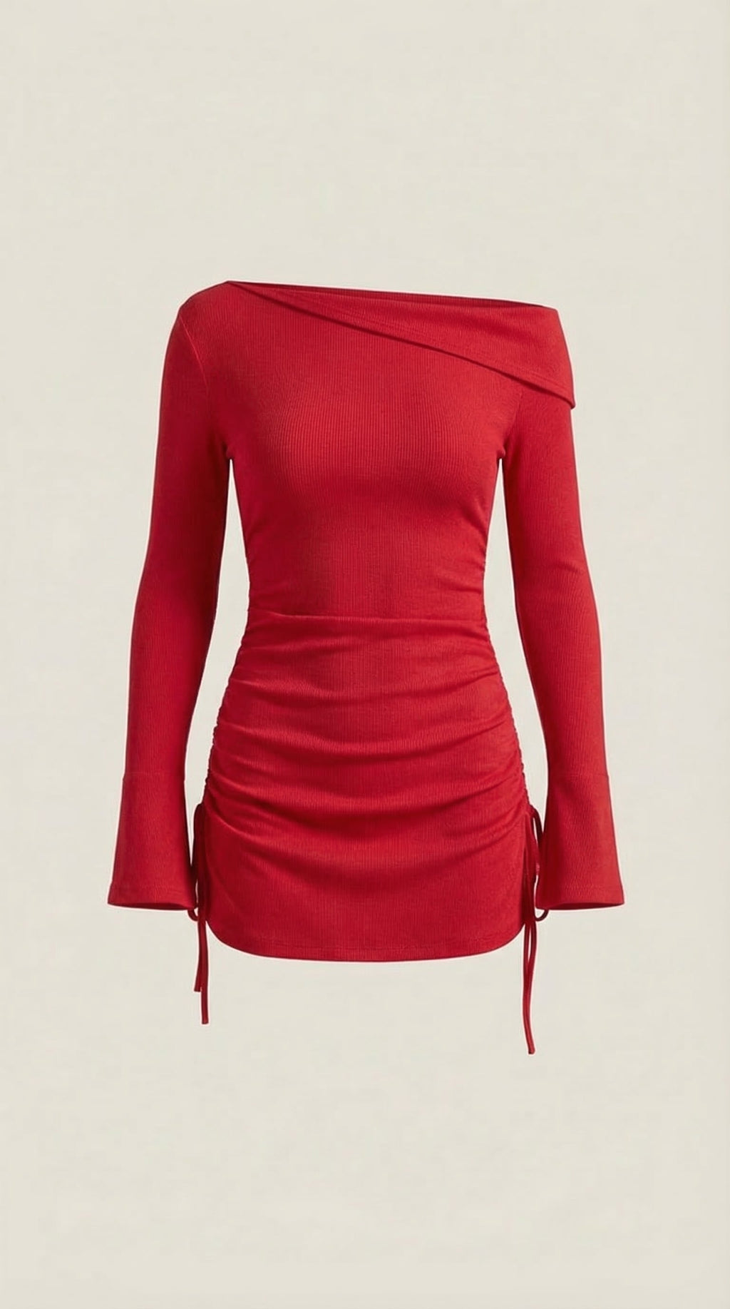 Vestido Mini Acampanado Sin Mangas de Elle