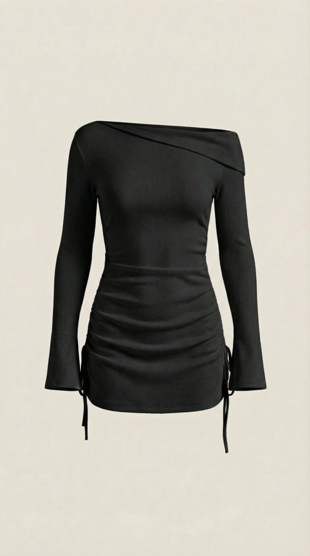 Vestido Mini Acampanado Sin Mangas de Elle