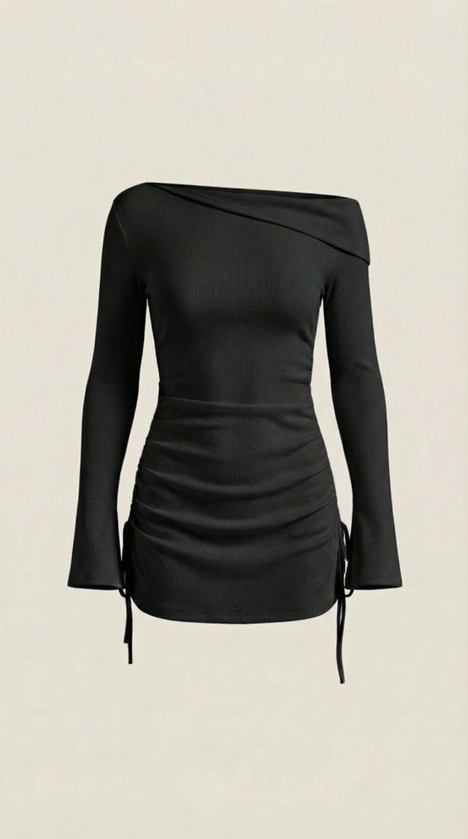 Vestido Mini Acampanado Sin Mangas de Elle