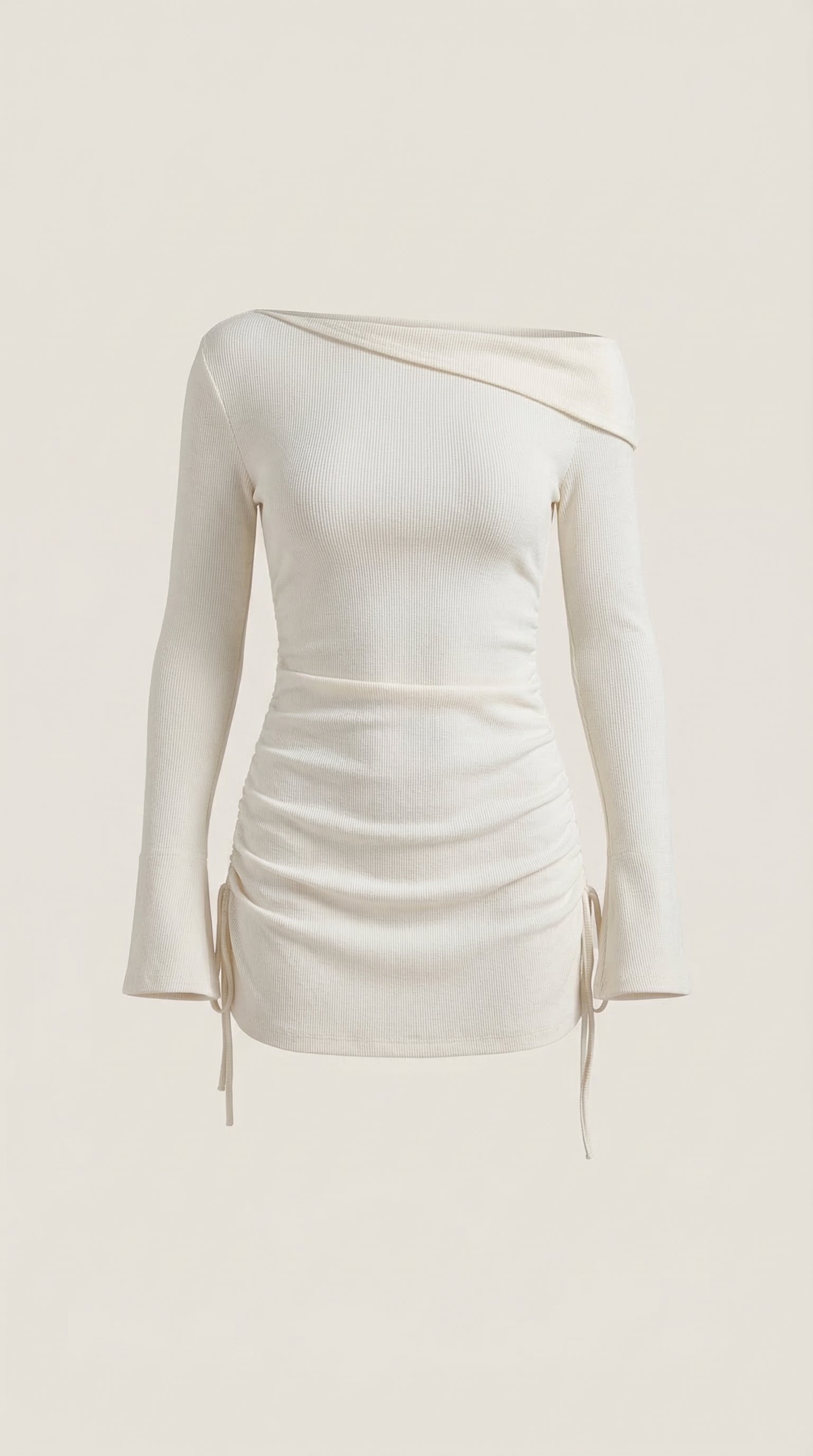 Vestido Mini Acampanado Sin Mangas de Elle