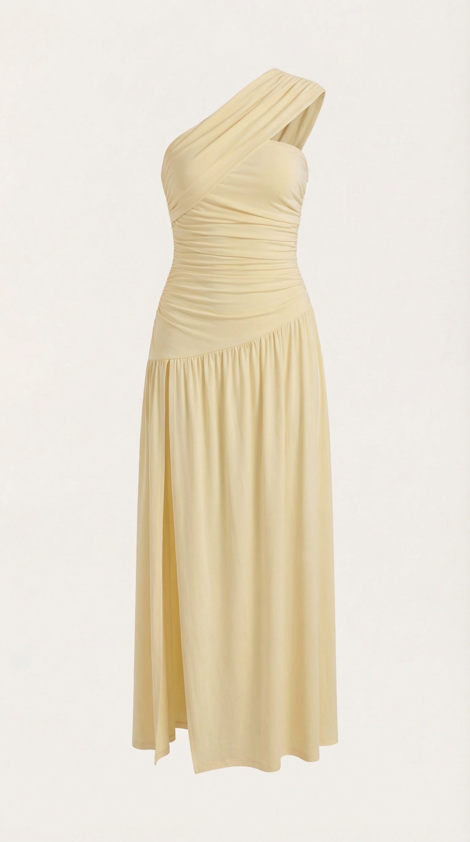 Vestido Maxi Asimétrico de Un Hombro Enid
