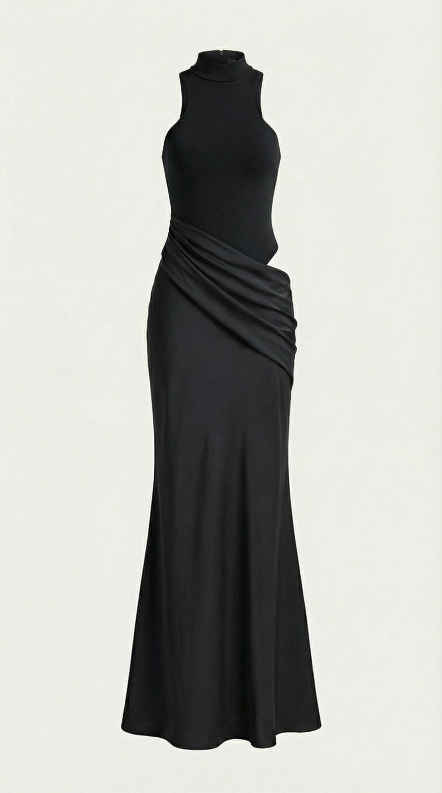 Maxi Vestido Hester con Cuello Alto