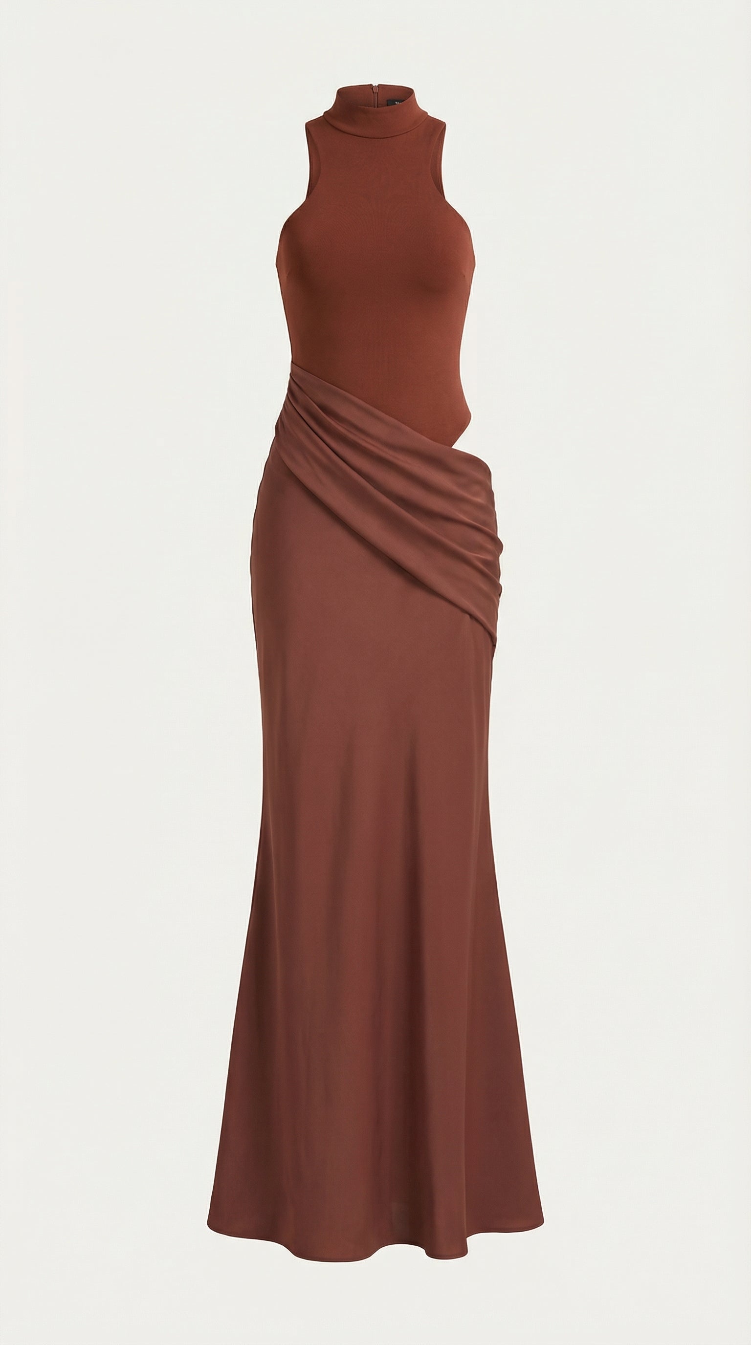 Maxi Vestido Hester con Cuello Alto