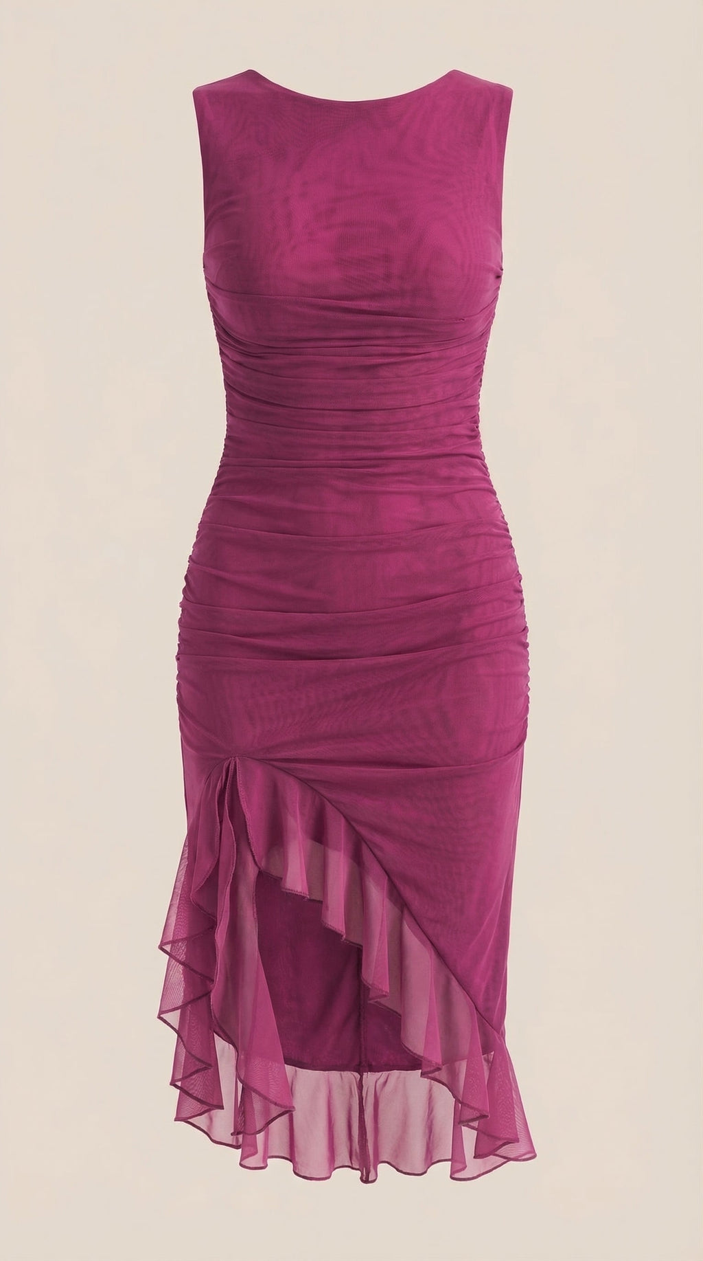 Vestido Midi Ramona con Detalles de Volantes