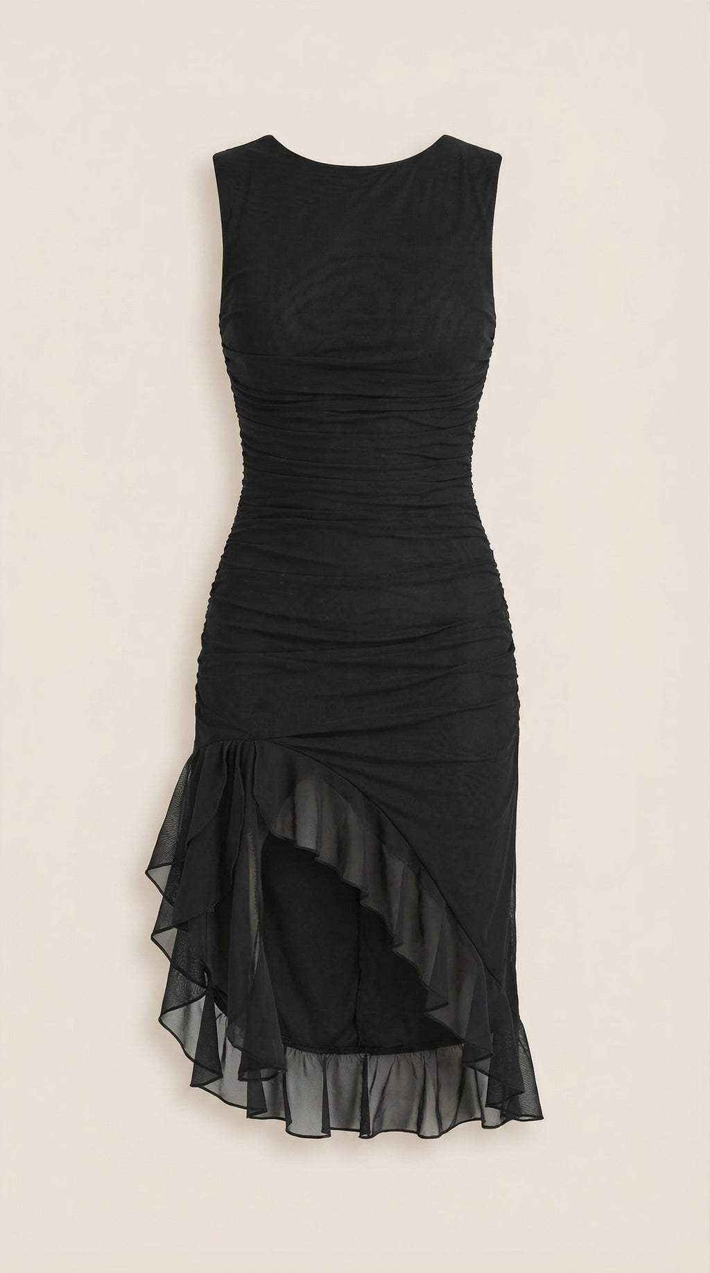 Vestido Midi Ramona con Detalles de Volantes