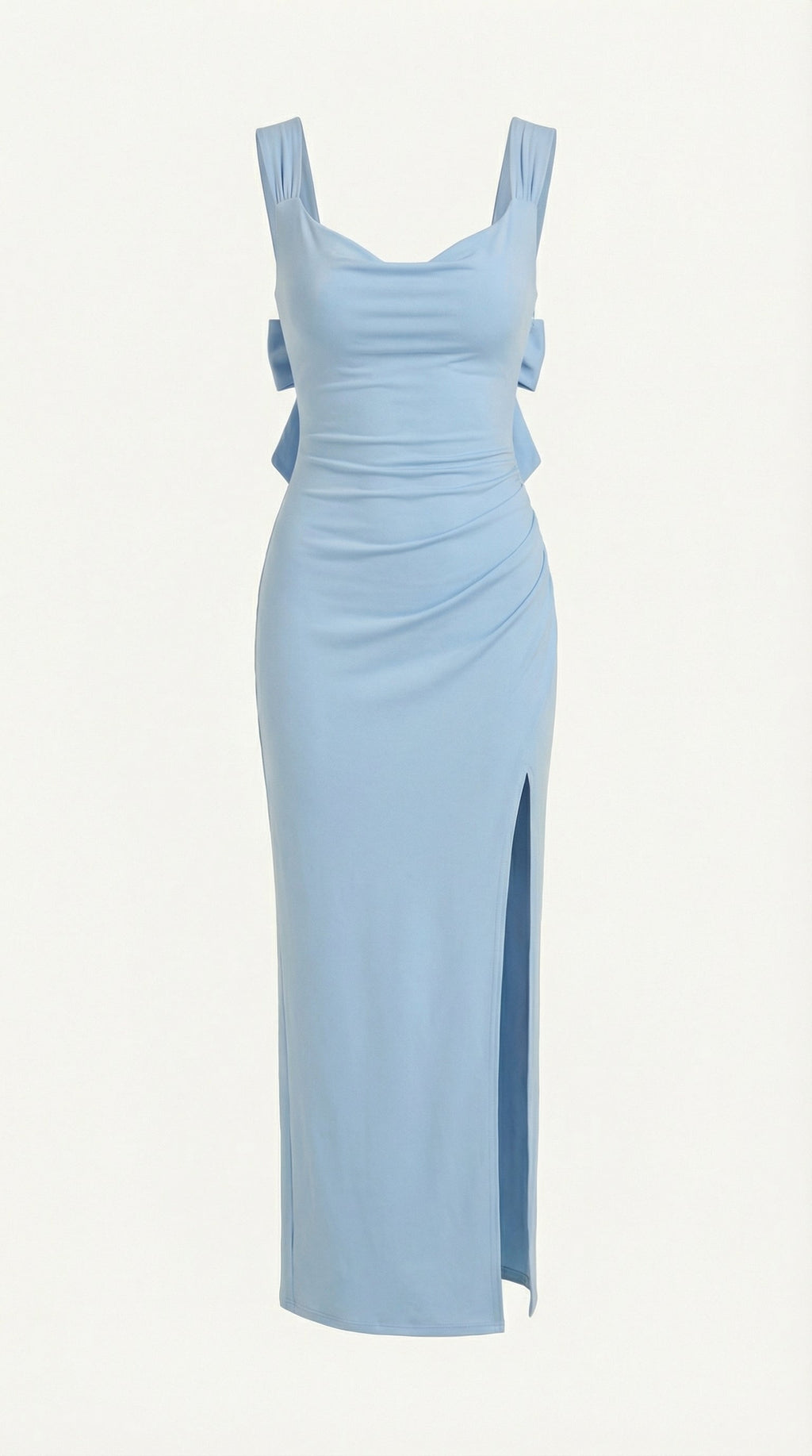 Vestido Maxi Rhoda con Detalles Fruncidos