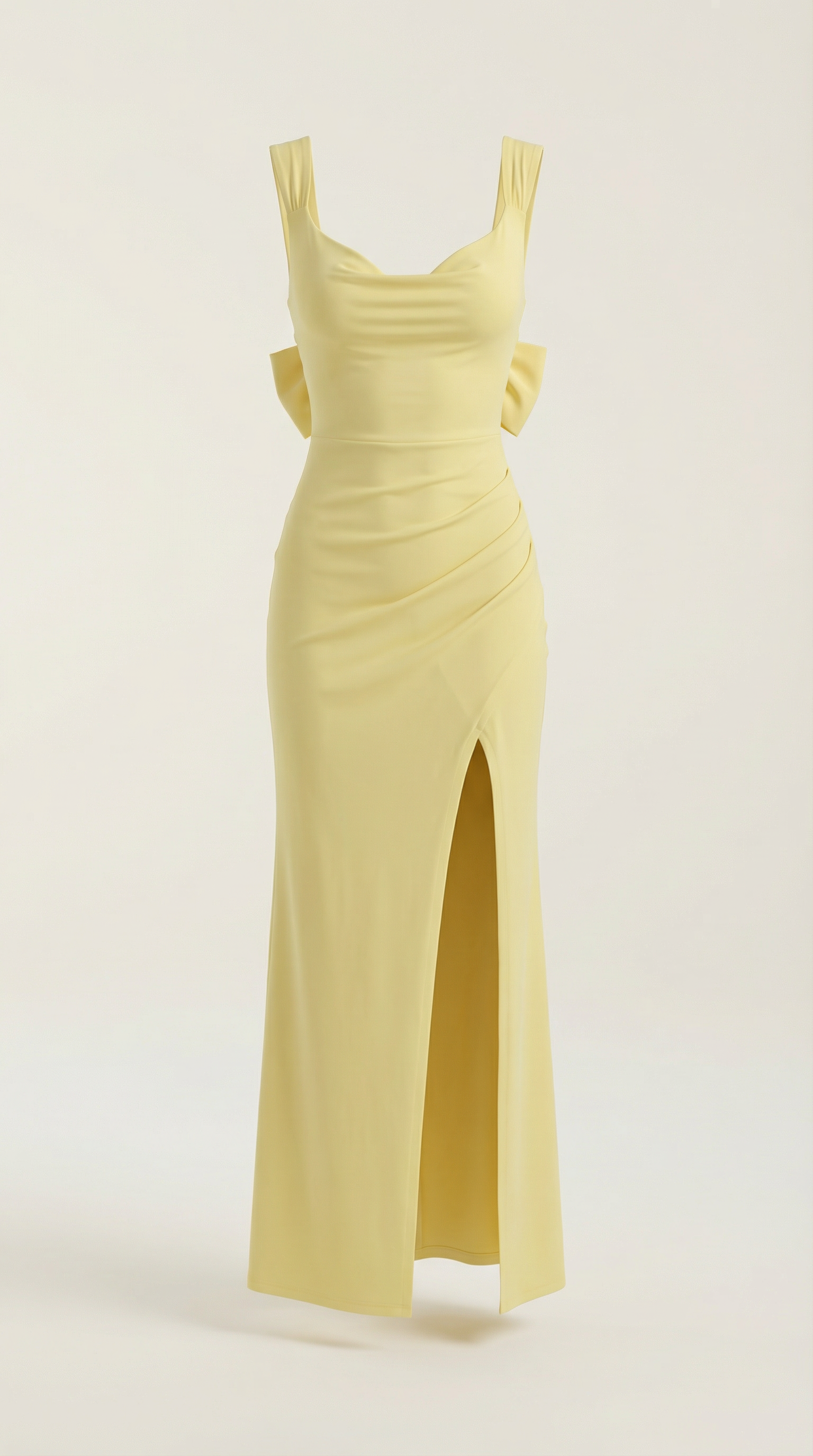 Vestido Maxi Rhoda con Detalles Fruncidos