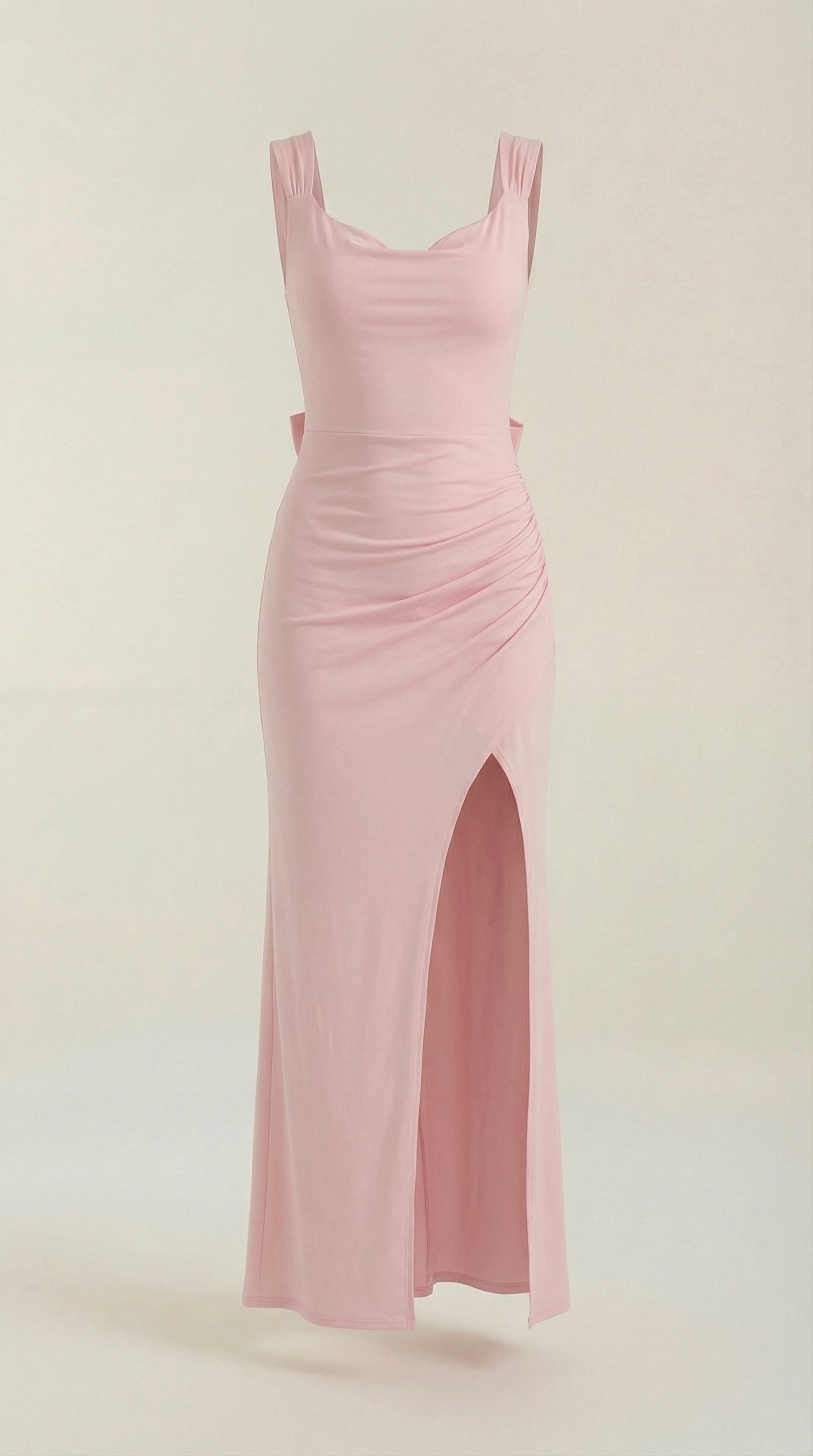 Vestido Maxi Rhoda con Detalles Fruncidos