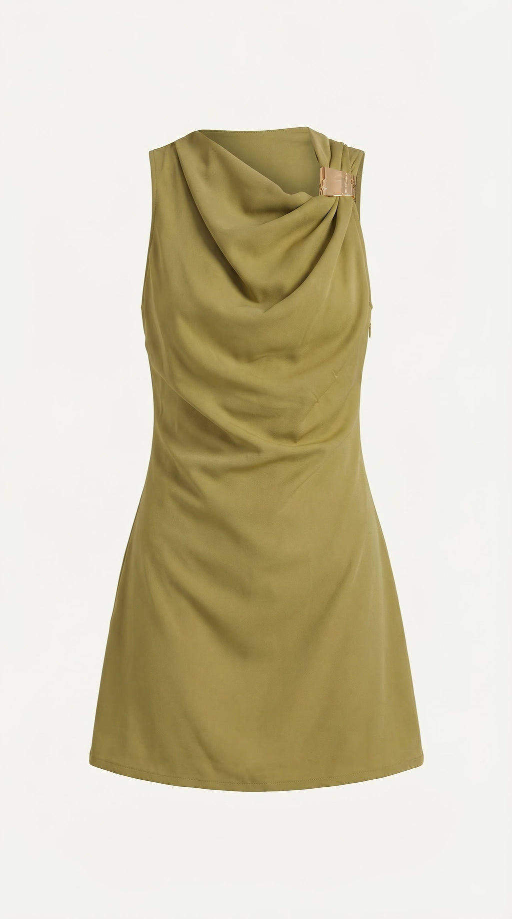 Vestido Corto con Cuello de Cowl Rosalie