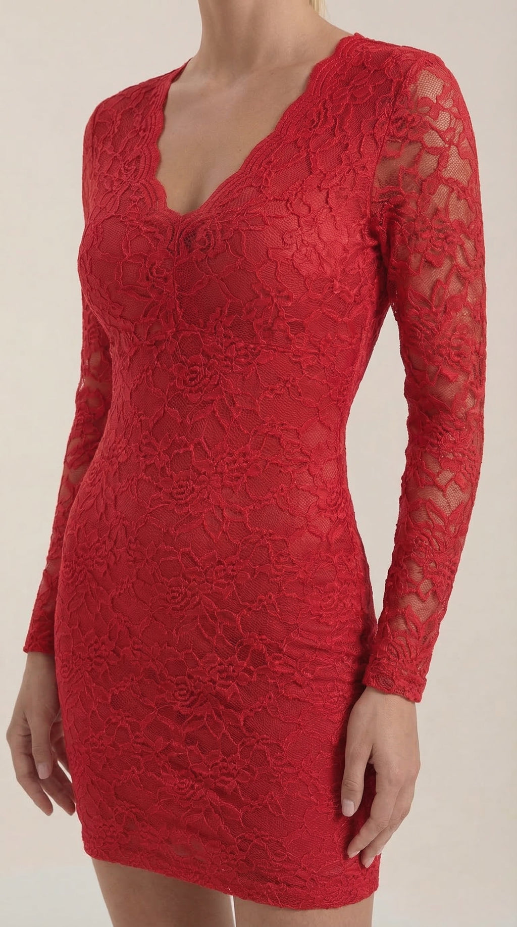 Vestido Corto Bodycon de Encaje Sadie