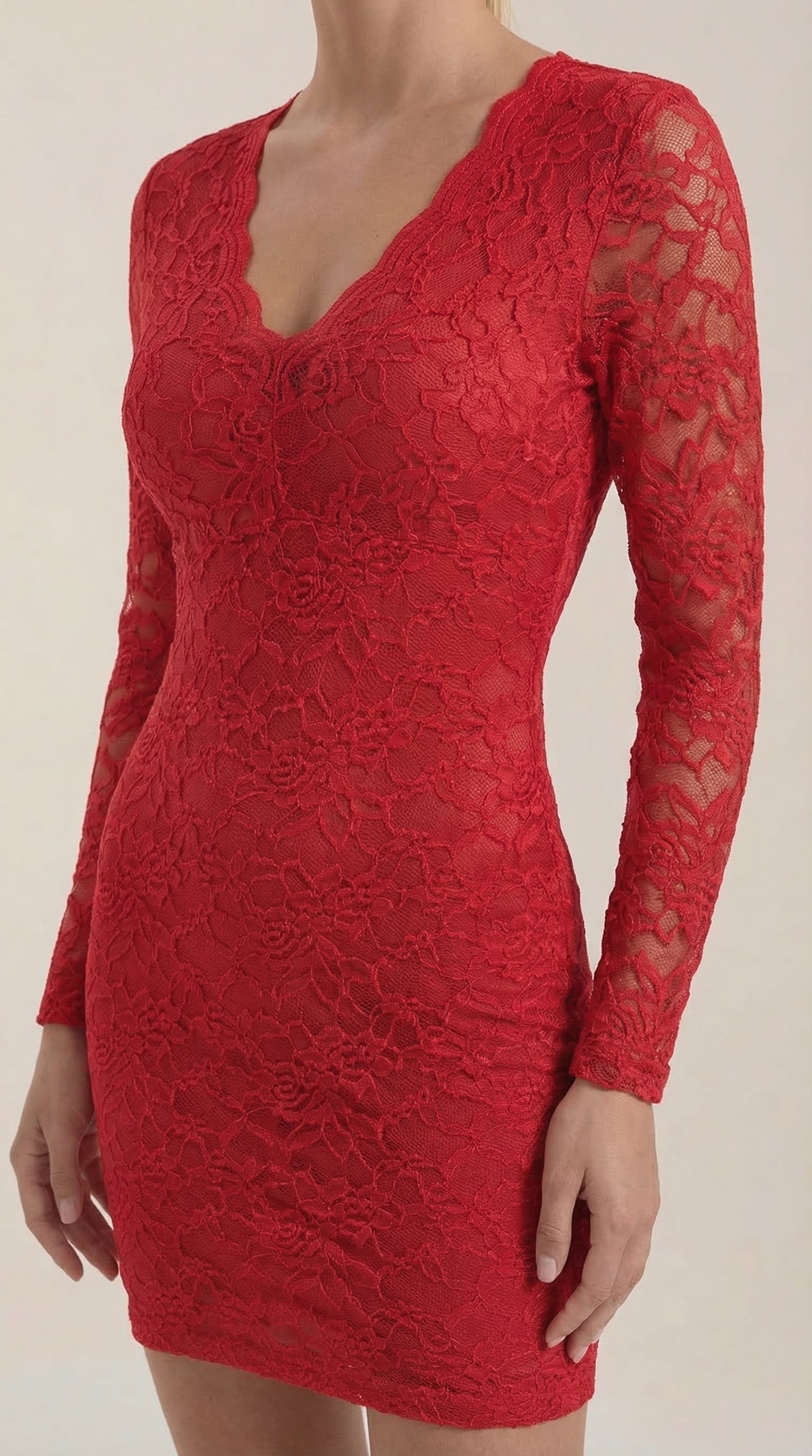 Vestido Corto Bodycon de Encaje Sadie