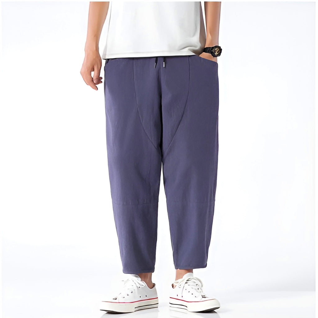 Urban Ease Cropped Cotton Pants