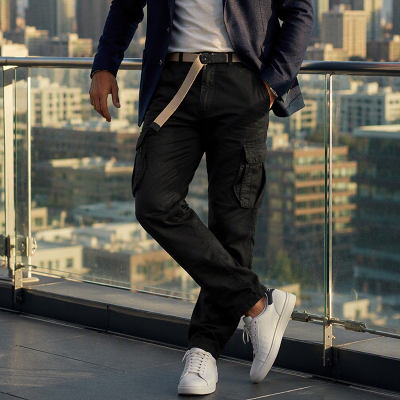 ⏰ Último día de rebajas – DESCUENTO 50% ✨Pantalones cargo tácticos multibolsillos para hombre